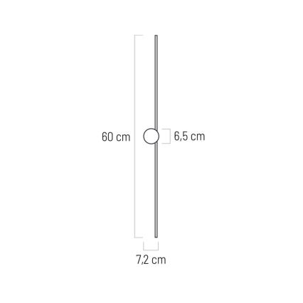 LED Nástenné svietidlo RADIAN LED/6W/230V čierna IP44