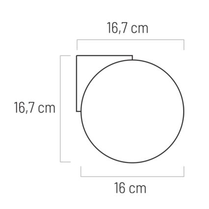 LED Kúpeľňové nástenné svietidlo HERA 1xG9/5W/230V IP44 zlatá