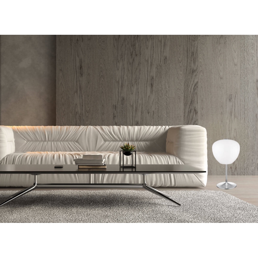 Stolná lampa ARAGON 3xG9/3W/230V biela/lesklý chróm