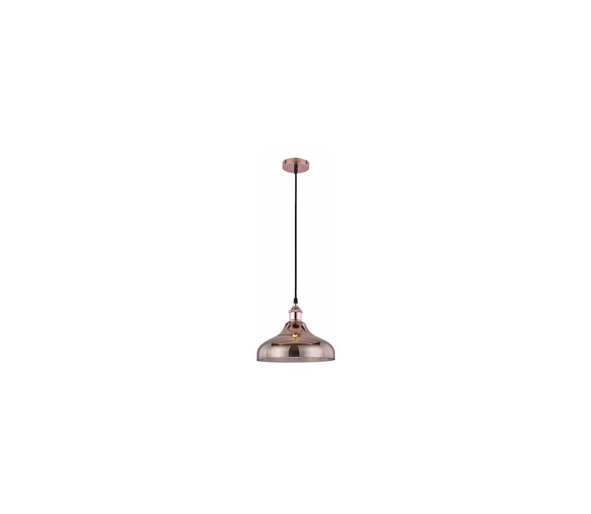 KL111064 - Luster na lanku OXIGEN 1xE27/15W/230V medená/rose gold