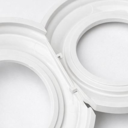 Kliklap - Dvojitý retro jednopólový vypínač s rámikom č. 1 snehovo biely