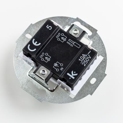 Kliklap - Retro krížový vypínač bez rámčeka č. 7 snehovo biela