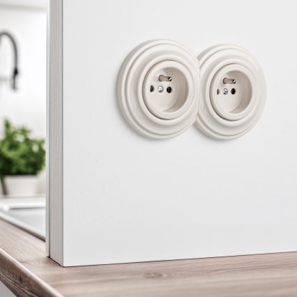 Kliklap - Retro okrajový béžový rámček