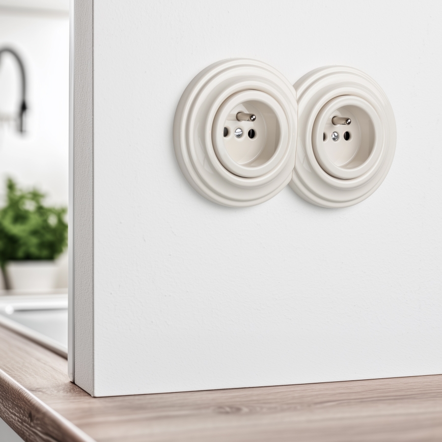 Kliklap - Retro okrajový béžový rámček