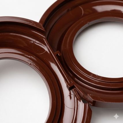 Kliklap - Retro rámček, krajná hnedá