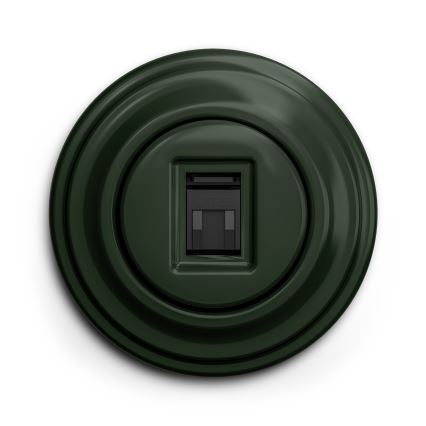 Kliklap - Retro rámik jednoduchý zelená