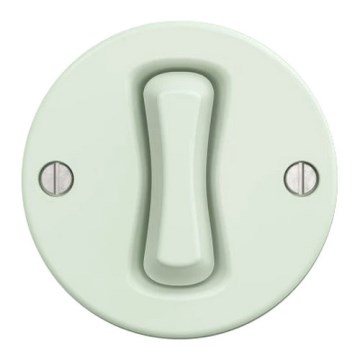 Kliklap - Retro schodiskový vypínač bez rámčeka č. 6 mäta zelená