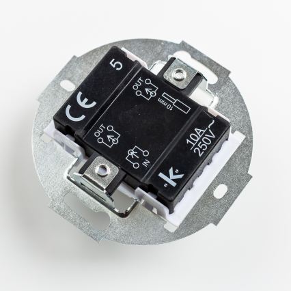 Kliklap - Retro schodiskový vypínač bez rámčeka č. 6 snehovo biela