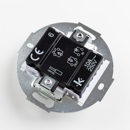 Kliklap - Retro schodiskový vypínač bez rámika č. 6 čierna