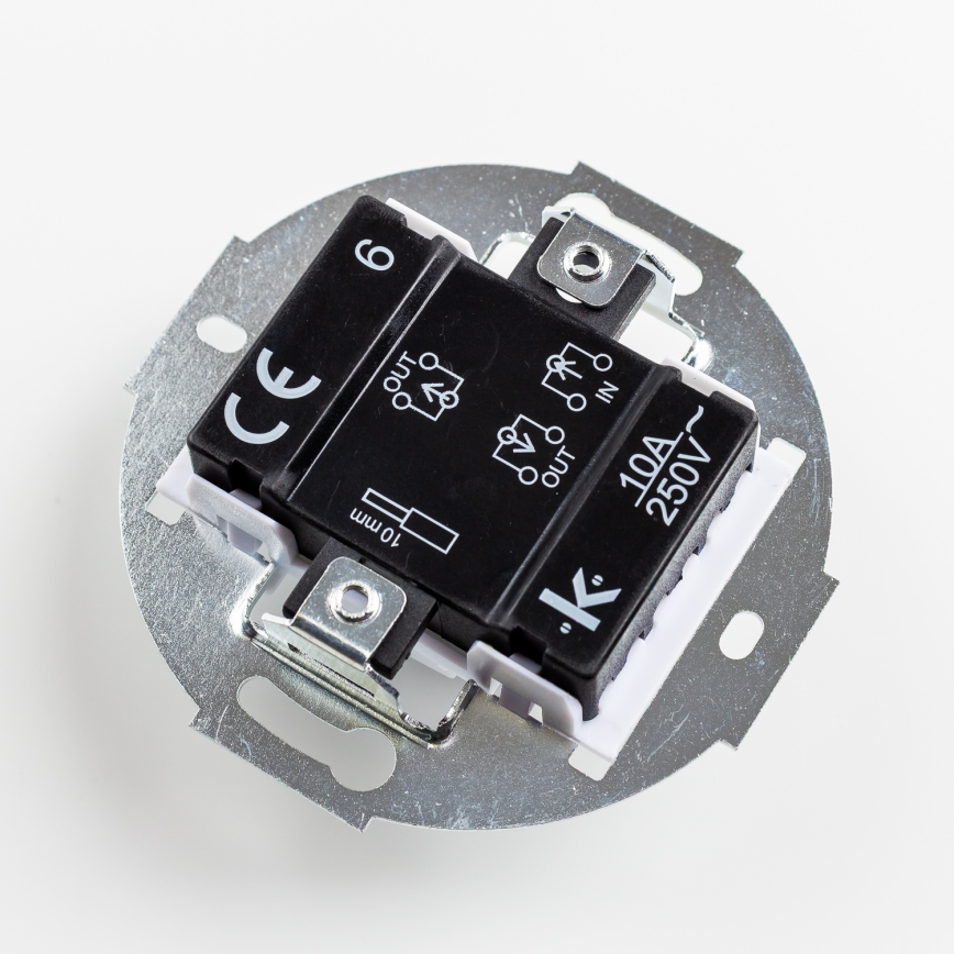 Kliklap - Retro schodiskový vypínač bez rámika č. 6 čierna