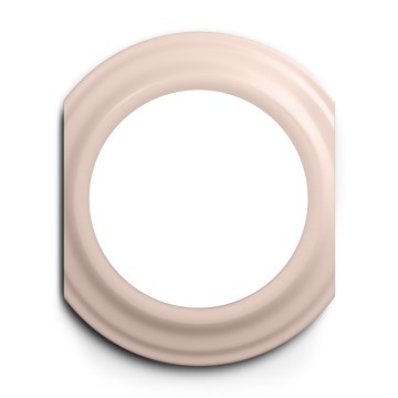 Kliklap - Retro stredový rámček, staroružová