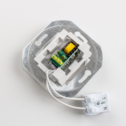 Kliklap - Retro USB zásuvka A+C s rámikom, modrá