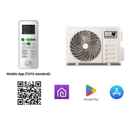 Klimatizácia 18K V1 5,2 kW Wi-Fi Tuya biela + diaľkové ovládanie