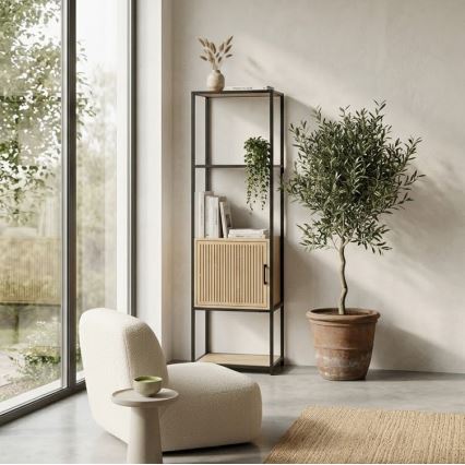 Knižnica BAZO 43x153 cm hnedá