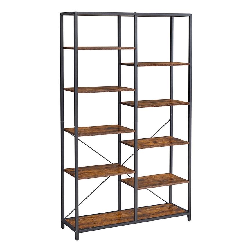 Knižnica NAVARO hnedá/čierna