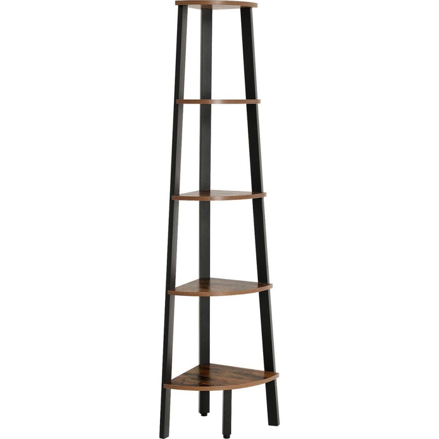 Knižnica NAVARO hnedá/čierna