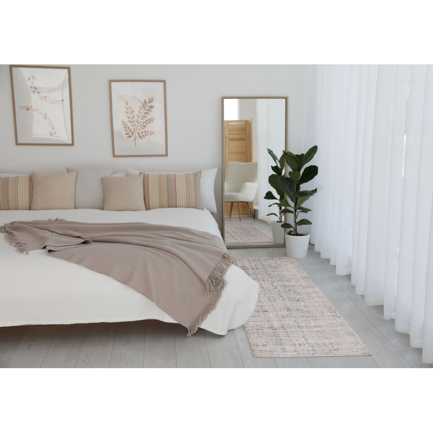 Koberec BILBAO SHAGGY 80x150 cm béžový