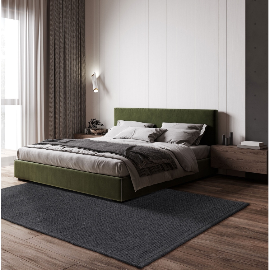 Koberec FIR WOOL 120x170 cm 2600 g/m2 antracit/prírodný