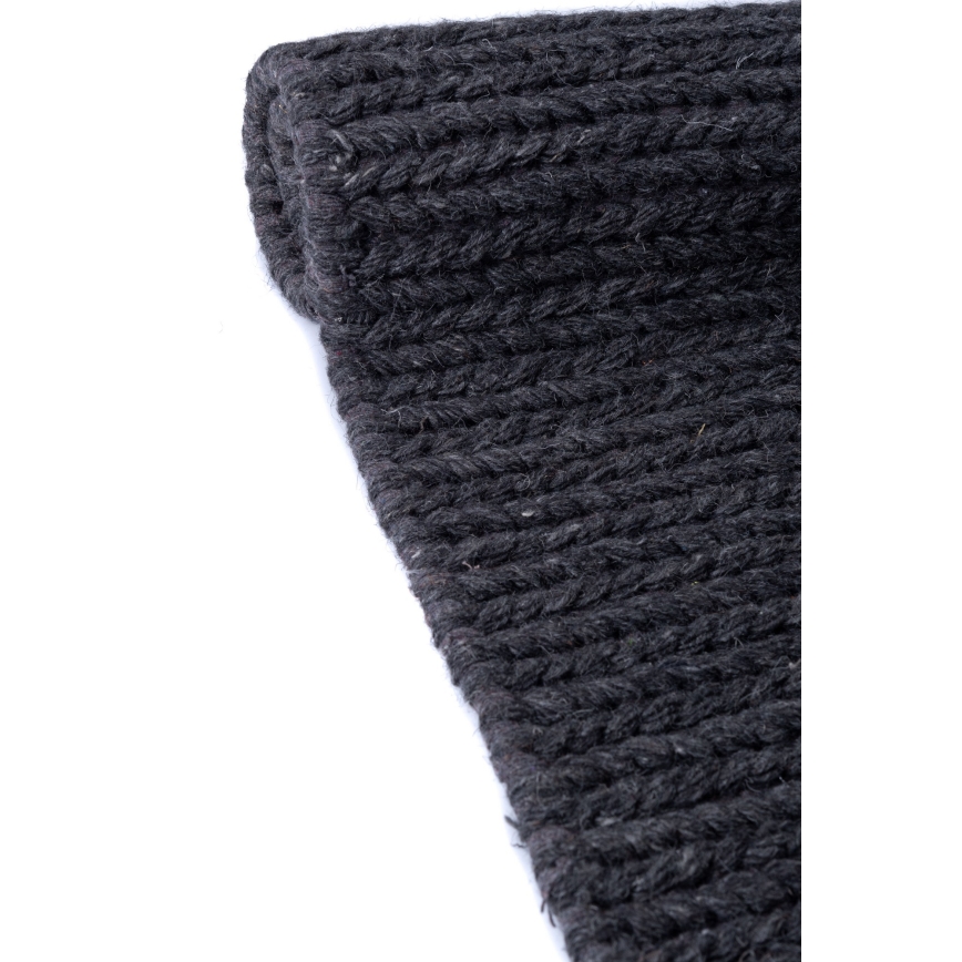 Koberec FIR WOOL 120x170 cm 2600 g/m2 antracit/prírodný