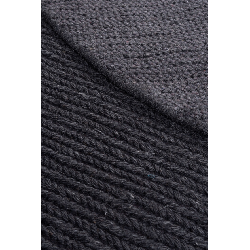 Koberec FIR WOOL 160 cm 2600 g/m2 antracit/prírodný