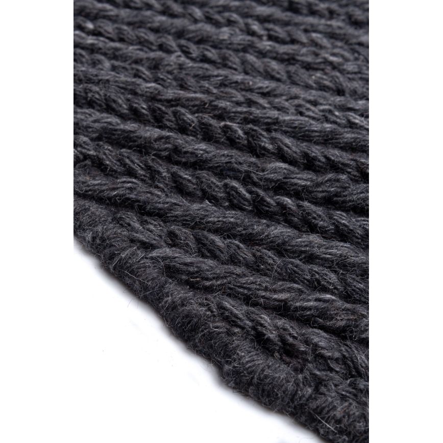 Koberec FIR WOOL 160 cm 2600 g/m2 antracit/prírodný