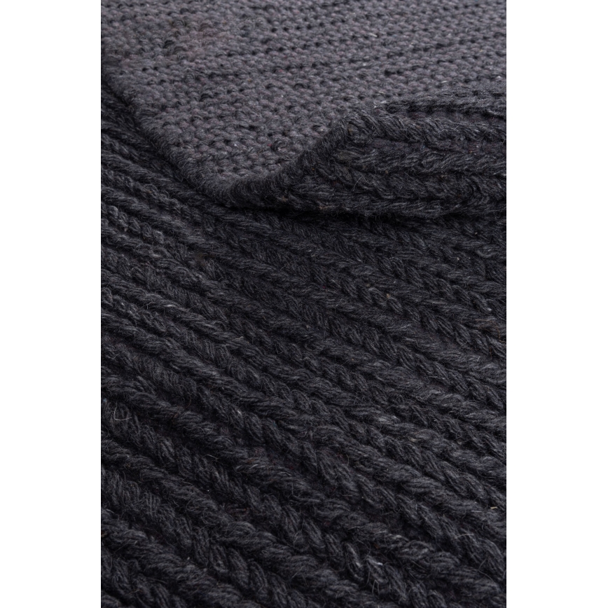 Koberec FIR WOOL 160 cm 2600 g/m2 antracit/prírodný