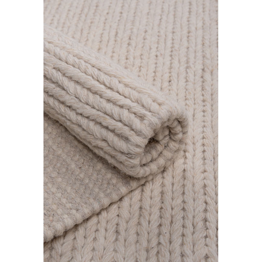 Koberec FIR WOOL 160x230 cm 2600 g/m2 krémová/prírodná