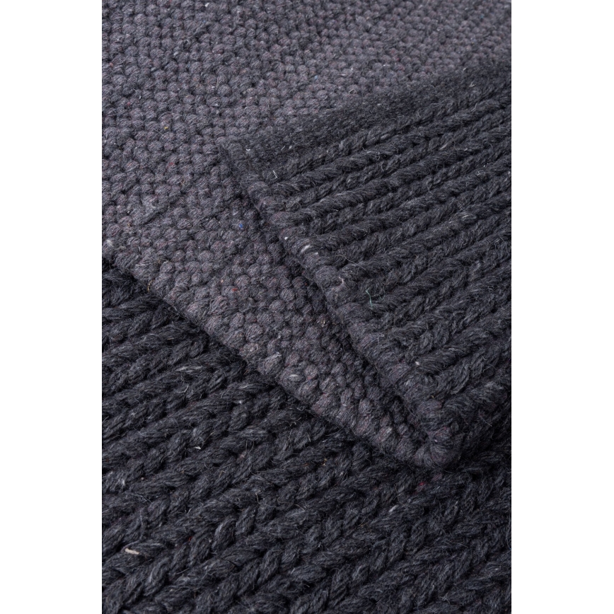 Koberec FIR WOOL 70x140 cm 2600 g/m2 antracit/prírodný