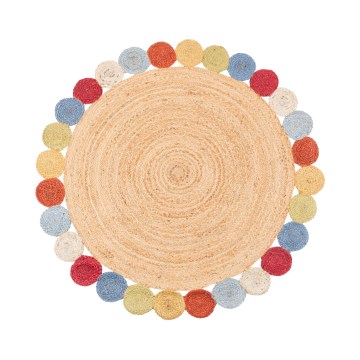 Koberec JUTA 120 cm pestrofarebný/prírodný