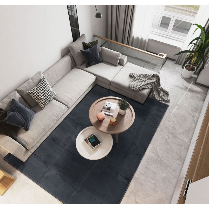 Koberec RABBIT 3D 120x170 cm antracit