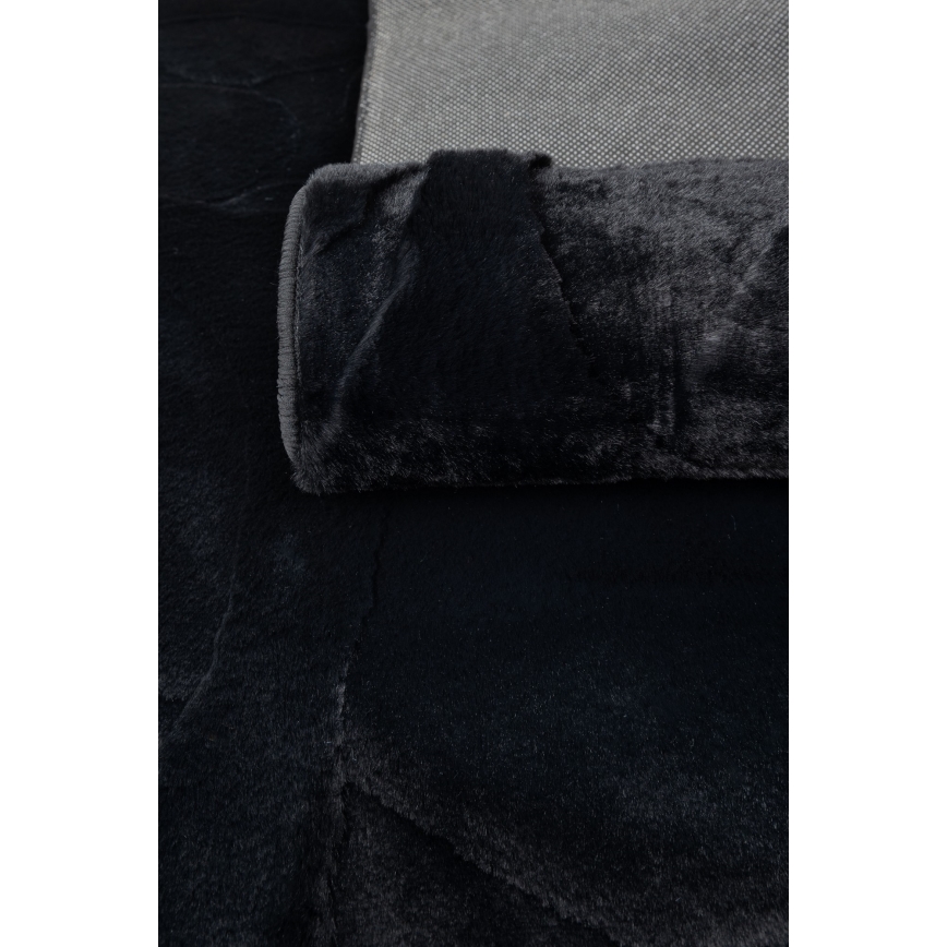 Koberec RABBIT 3D 120x170 cm čierny