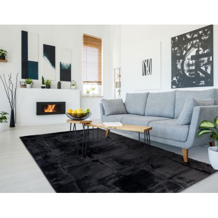 Koberec RABBIT 3D 80x150 cm čierny