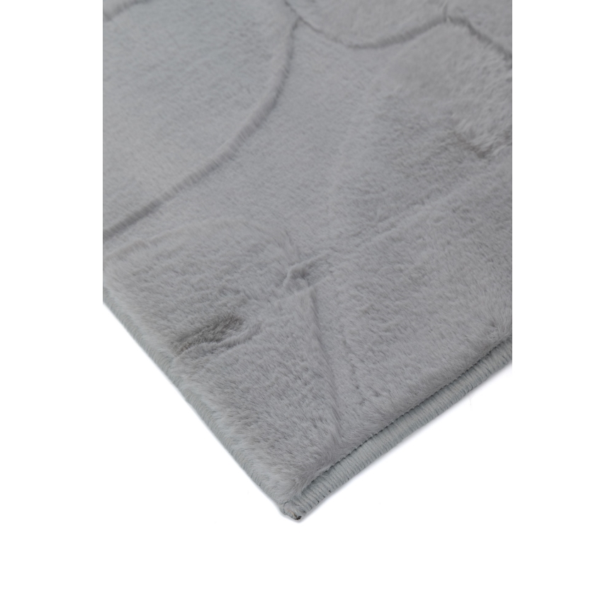 Koberec RABBIT 3D 80x150 cm svetlosivý