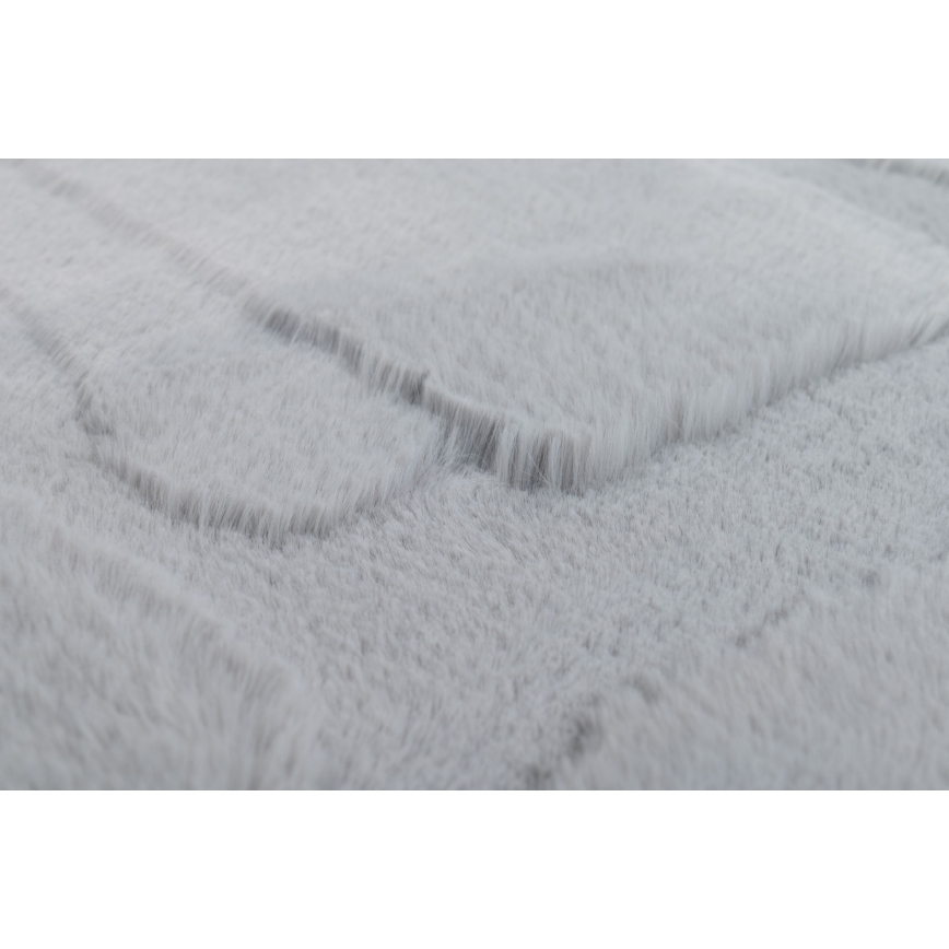 Koberec RABBIT 3D 80x150 cm svetlosivý