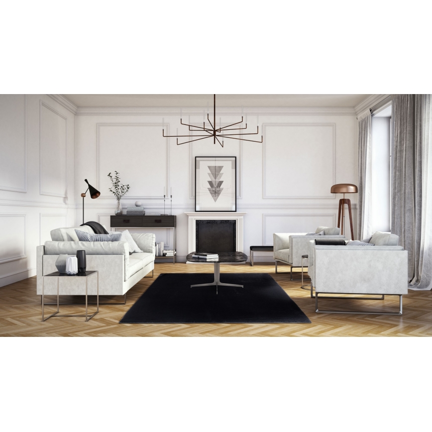 Koberec RABBIT-FOX 60x100 cm, čierny