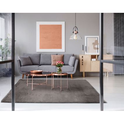 Koberec RABBIT-ROSA NEW 80 × 150 cm, 2000 g/m², hnedý