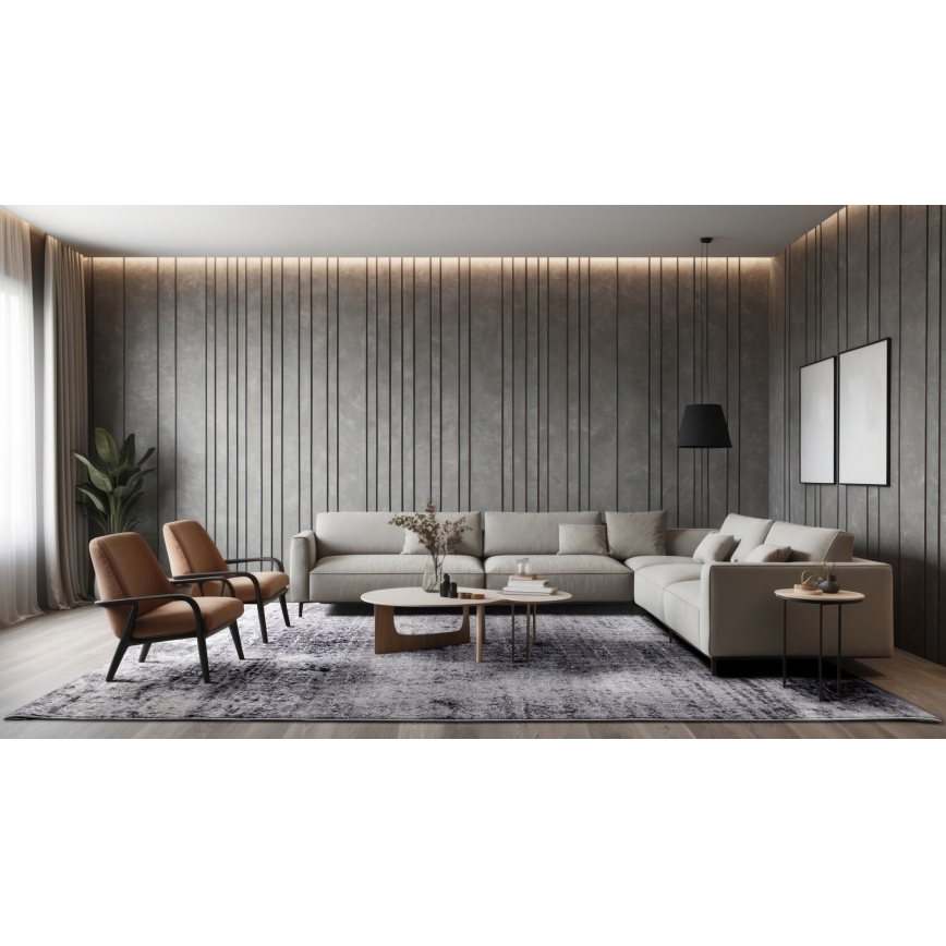 Koberec SALAMANCA 67x120 cm sivá/biela