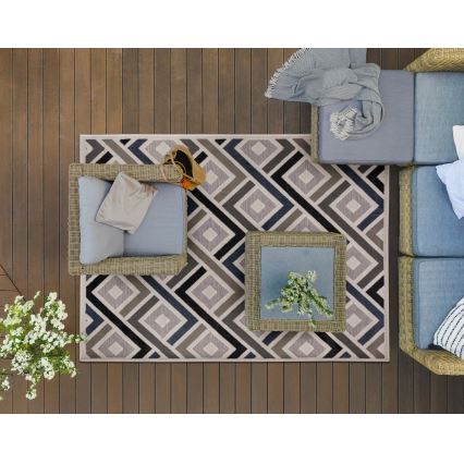 Koberec SHIFT 160x220 cm sivá/modrá