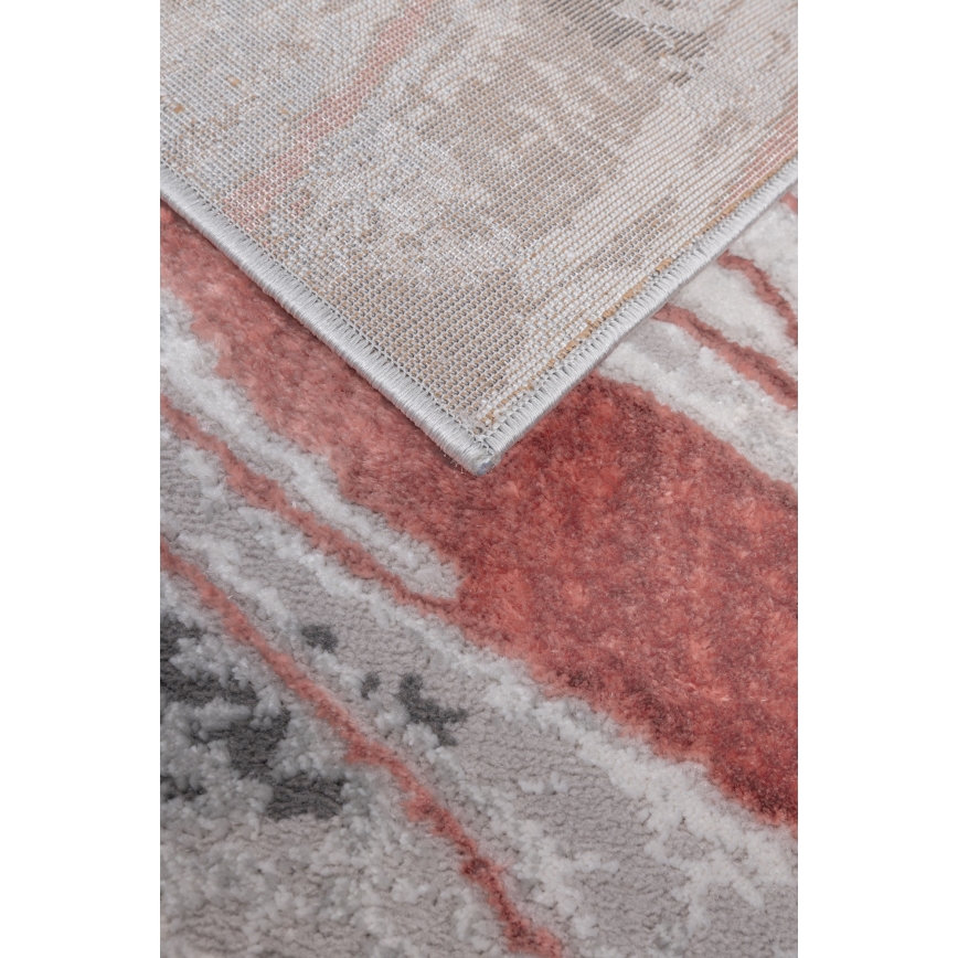 Koberec STONE 160x220 cm ružová/šedá
