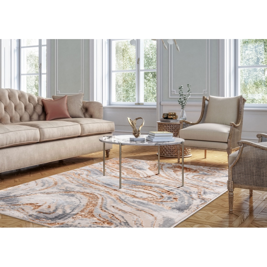 Koberec STONE 80x140 cm béžová/šedá