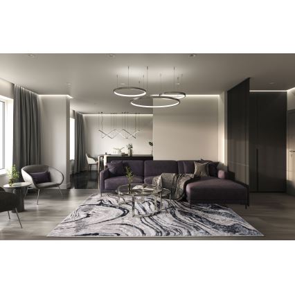 Koberec STONE 80x140 cm sivá/antracit