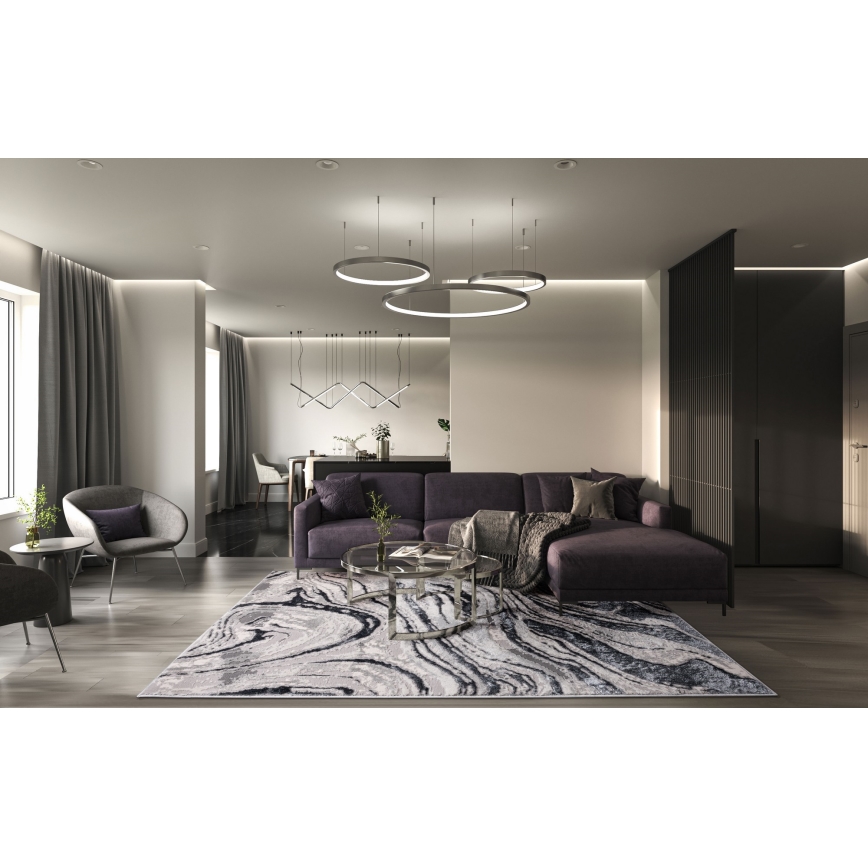 Koberec STONE 80x140 cm sivá/antracit