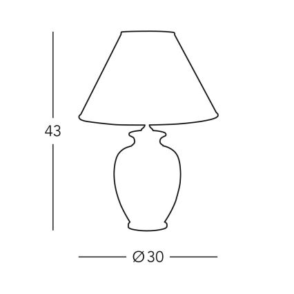 Kolarz 0014.70 - Stolná lampa GIARDINO 1xE27/100W/230V pr. 30 cm