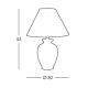 Kolarz 0014.73 - Stolná lampa GIARDINO 1xE27/100W/230V