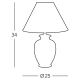 Kolarz 0014.73S.6 - Stolná lampa GIARDINO 1x E27/100W/230V