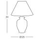 Kolarz 0014.73S.7 - Stolná lampa GIARDINO 1x E27/100W/230V