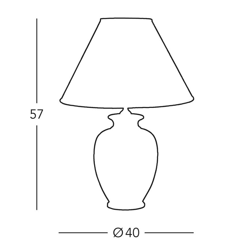 Kolarz 0014.74.7 - Stolná lampa BORDEAUX 1xE27/100W/230V