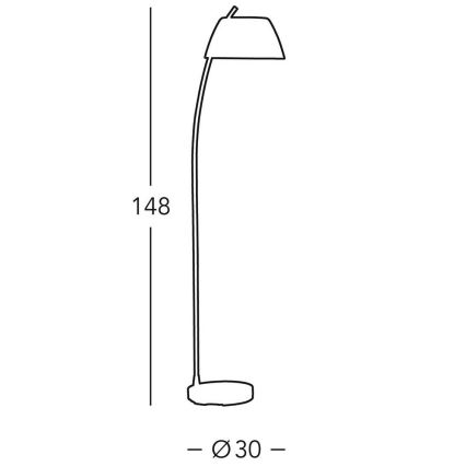 Kolarz 0051.41.6 - Stojacia lampa MALMÖ 1xE27/60W/230V