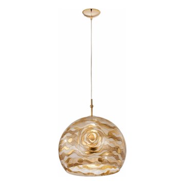 Kolarz 0392.31L.3.Aq.Ch - Luster na lanku LUNA 1xE27/60W/230V 24K zlatý