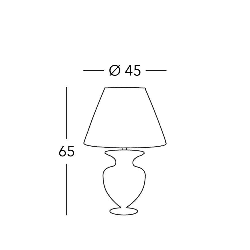 Kolarz 1365.71M.Au - Stolná lampa ANFORA 1xE27/100W/230V 24K zlatý